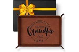 PRINLUCK Grandpa Gifts for Grandpa Fathers Day Christmas, Valet Tray, Stocking Stuffers, Christmas Birthday Gift