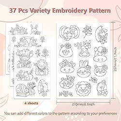 Peacoblue Water Soluble Embroidery Patterns for