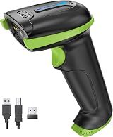 Tera 5100 Barcode Scanner Wireless 2.4G USB 1D Reader Battery Level Indicator