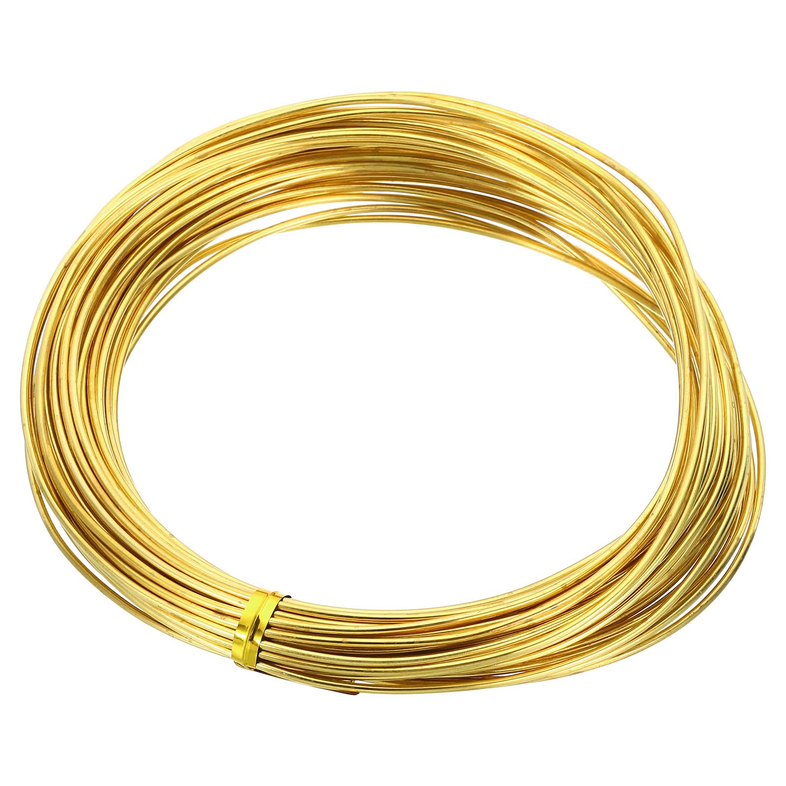 PATIKIL Half Hard Brass Wire, 1Pcs 16Gauge/1.3mm Diameter 10m/32.8ft Pure Craft Wire for Jewelry Making Beading Garden Plants