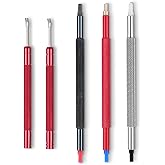 Aeaocvo 5 Pcs Watch Hands Repair Tool Kit, Stainless Steel Watch Hand Setting Tool, Pusher Set, Pointer Adjustment Tool