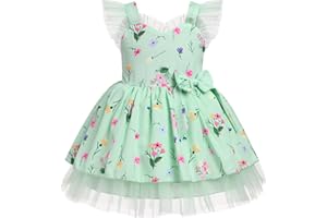 IMEKIS Toddler Girls Birthday Dress Cow Strawberry Floral Tulle Princess Party Dresses Summer Cake Smash Photo Shoot
