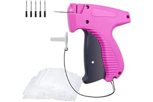 HOBANGA Tagging Gun for Clothing, Standard Retail Price Tag Attacher Gun for Clothes, Clothing Tag Gun Kit with 6 Needles & 1600 1-in Barbs Fasteners (Not Stitch Gun)