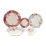 TUDOR ROYAL 30-Piece Porcelain Round Dinnerware