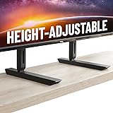 ECHOGEAR Universal Large Stand - Height Adjustable Base for TVs Up to 77" - Wobble-Free Replacement Stand Works w/Any TV Incl