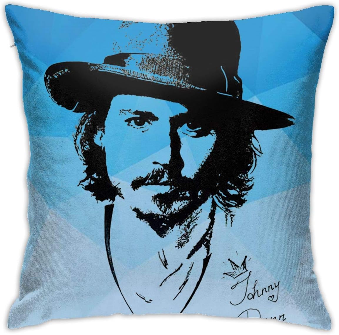 XINPULONG Johnny-Depp Pillow Case Generalduty Casual Multicoloured Pillowcase Size 18 X 18 Inch