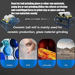 HQHAOTWU Ball Mill Grinding Machine Horizontal Drum