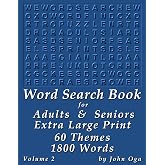 Word Search Book For Adults & Seniors: Extra Large Print, Giant 30 Size ...