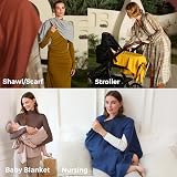 Momcozy Breastfeeding Cover Nursing Shawl Portable Privacy Multi-Use view 7