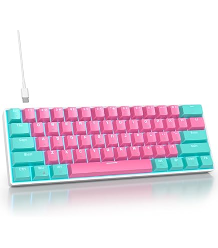 Amazon.com: iTastatur 60 Percent Gaming Keyboard Mechanical with