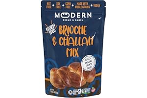 Modern Bread & Bagel Gluten-Free Brioche & Challah Mix | Certified Gluten Free | Nut Free | non-GMO | Corn and Soy Free | Vegan Friendly | Kosher - 16 oz. (Pack of 1)
