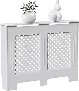 Vida Designs Oxford Radiator Cover White Medium H82xW111xD19cm view 5