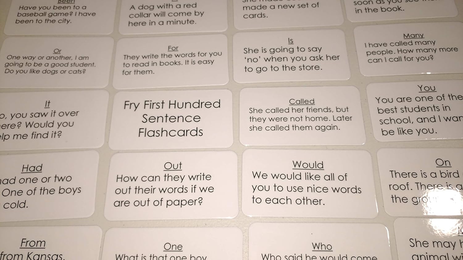 Laminated ... First Amazon.com: 100 Sight Hundred Based Word Fry