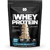 Limitless Pharma Pure Whey Protein | High Protein Whey Concentrate Powder | 23g Protein, 6g BCAAs, Gluten Free, Low Sugar, Low Carb, Low Lactose | 65 Servings, 5LB (Smooth Vanilla)
