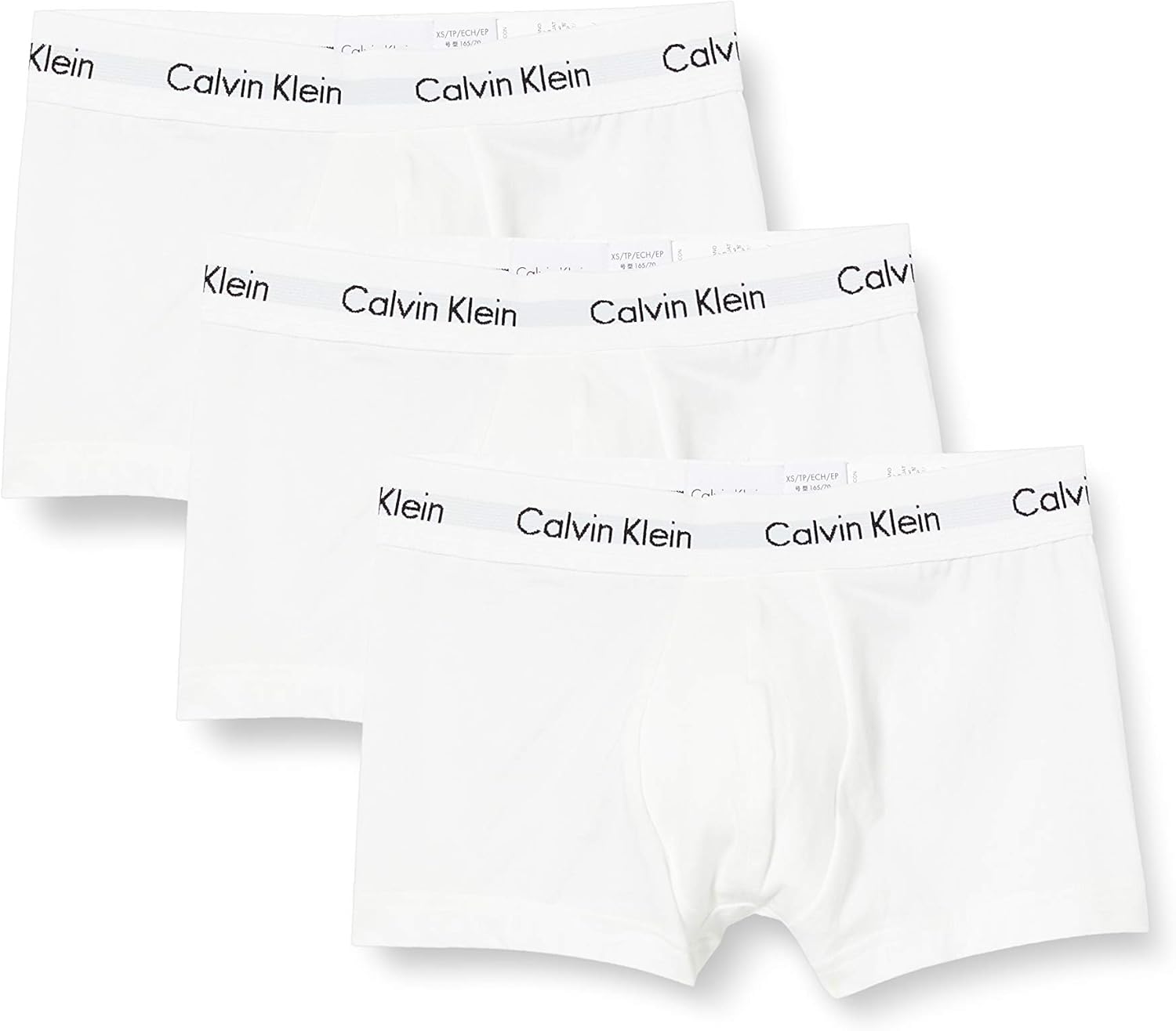 Calvin Klein Men's Cotton Stretch Low Rise Trunks: Clothing