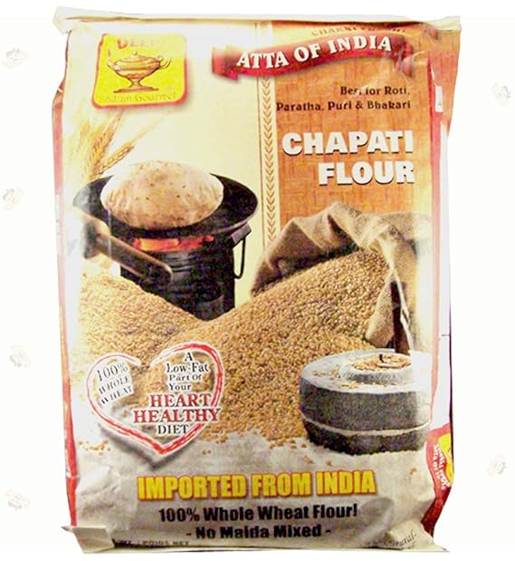 Deep Flour Chapati Flour(Chakki Atta)10lb Grocery