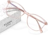 Madison Avenue Blue Light Blocking Glasses Women Crystal Brown UV Anti Eyestrain