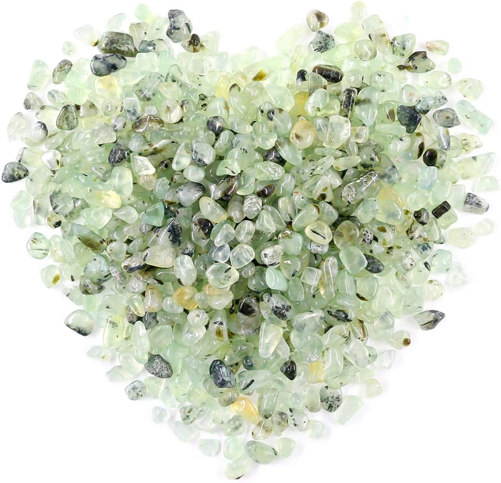 Hardscaping Materials - Swpeet 1.1 Pound Small Tumbled Chips Stone Gemstone Chips Crushed Pieces Irregular Shaped Stones Crystal Chips Stone Perfect for Jewelry Making Home Decoration (Green Aveturines)