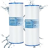 Auxdee PRB25-IN Hot Tub Spa Filter Replacement for Unicel C-4326, Filbur FC-2375, FC-2370, Guardian 413-106, 3005845, 33521, 25392, 817-2500 Spa Filter, 25 Sq. Ft. 2 Pack