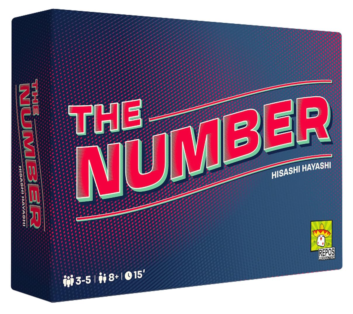 Repos Production | The Number | Bluffing Party Game | Ages 8+ | 3-5 Players | 15 Minutes Playing Time, (ASMTNEN01)