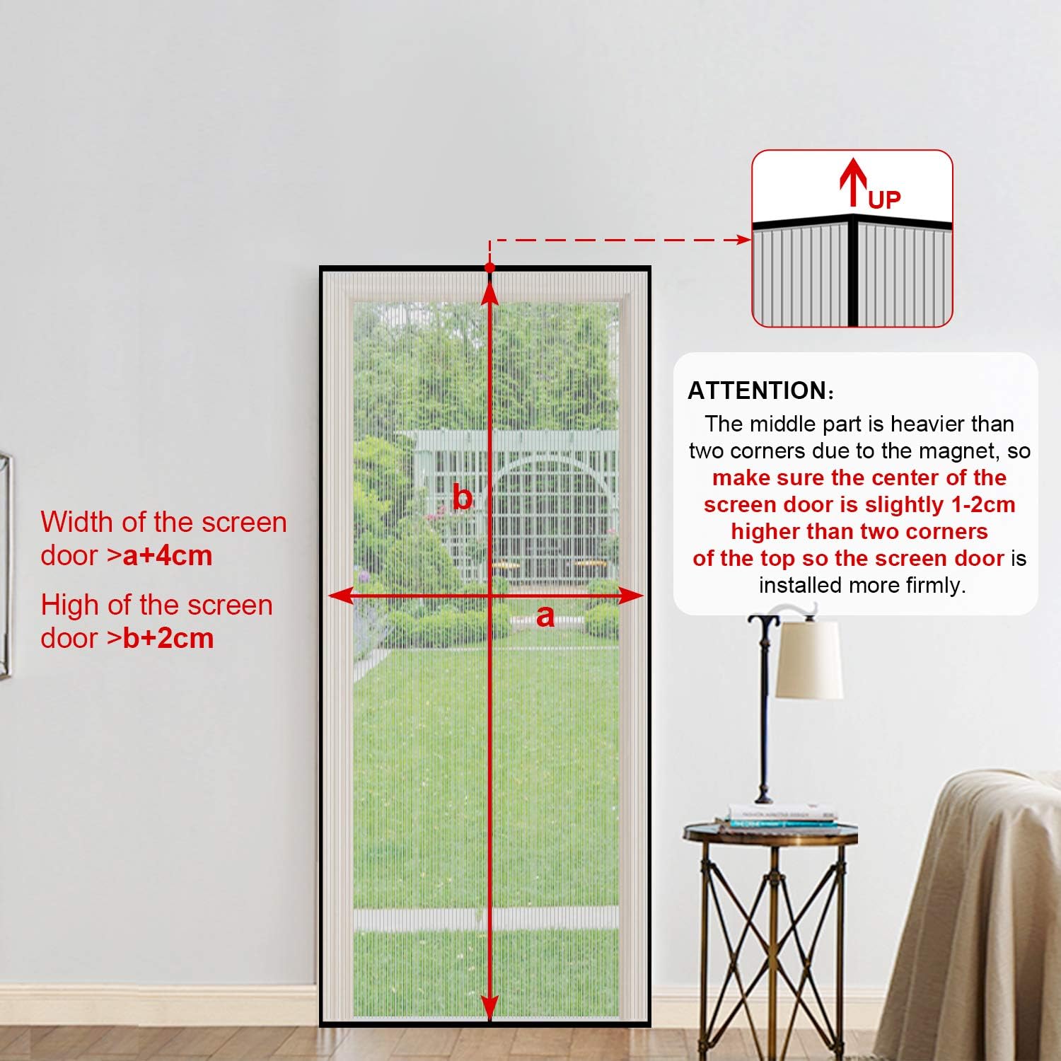 Zanzariera Magnetica Porta Finestra 90 X 240 Cm Tenda Porta Magnetica Per Zanzariera Con Telaio