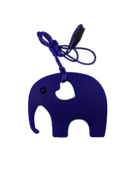 Elefant Form Sinnes Beißring Baby Spielzeug - Soft, natürliche antibakterielle Silikon - Best für Sore Gums Schmerzlinderung,