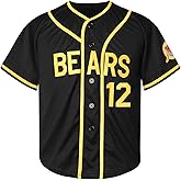 EETUG Youth Baseball Jerseys for Boys,Bad News Bears 3 Kelly Leak 1976 Chico's Bail Bonds Movie Jersey,Girl White Black S-XL