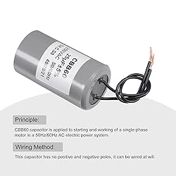 MECCANIXITY CBB60 Run Capacitor 25uF 250V AC 2