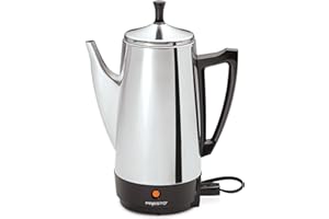 Presto 02811 12-Cup Stainless Steel Coffeemaker, Chrome