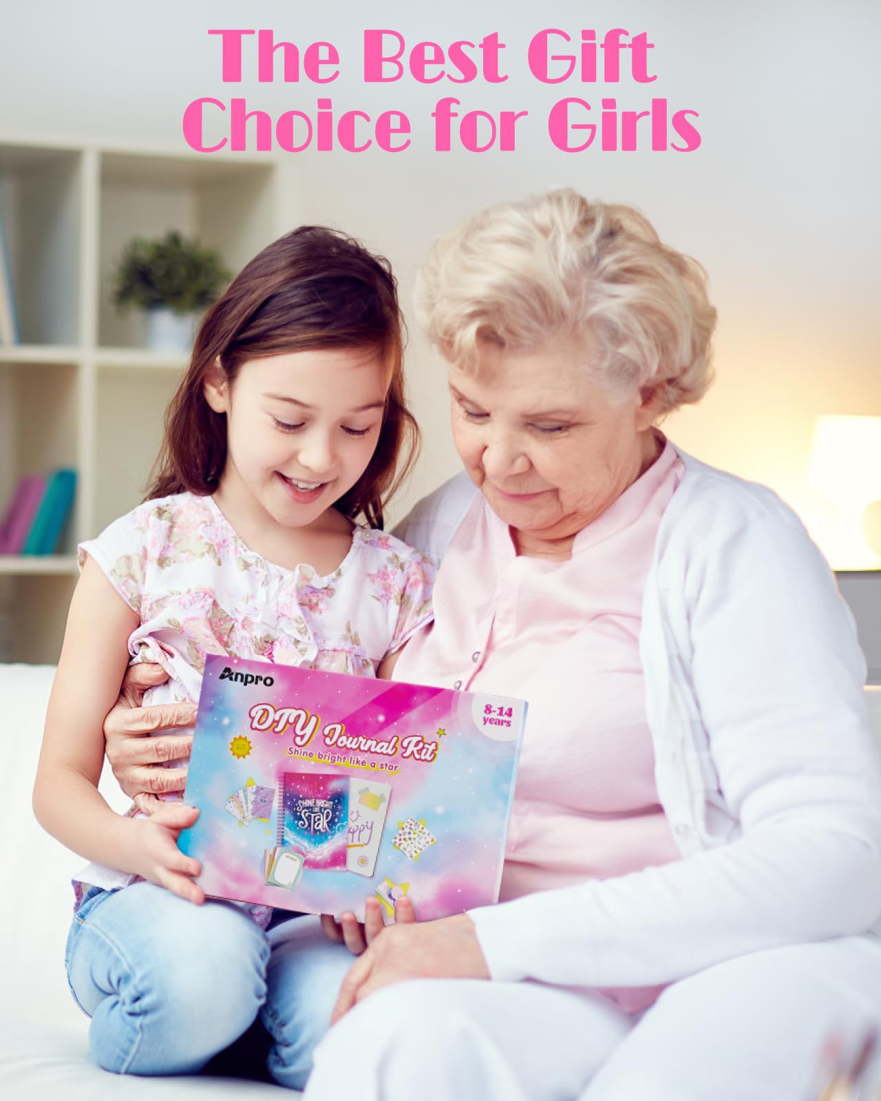 DIY Journal Kit for Girls - 59-Pcs DIY Journal Kit for Tweens & Teens - Stationery Set, Scrapbooking & Diary Supplies, Journaling Art Kit Teen Girl Birthday Gifts, journal kit for girls ages 8-12