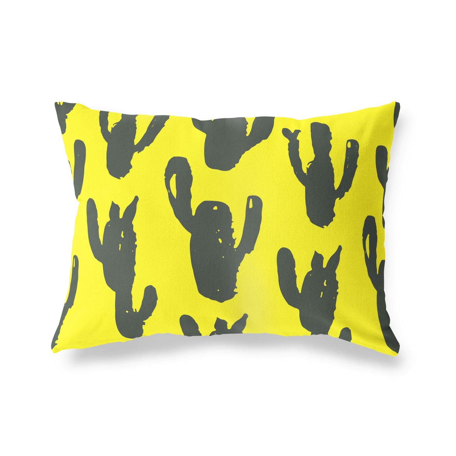 BonaMaison Decorative Cushion Cover, Neon Yellow-Fume Throw Pillow Covers, Home Decorative Pillowcases for Livingroom, Sofa, Bedroom, Size: 45X60 Cm - Designed and Manufactured in Turkey