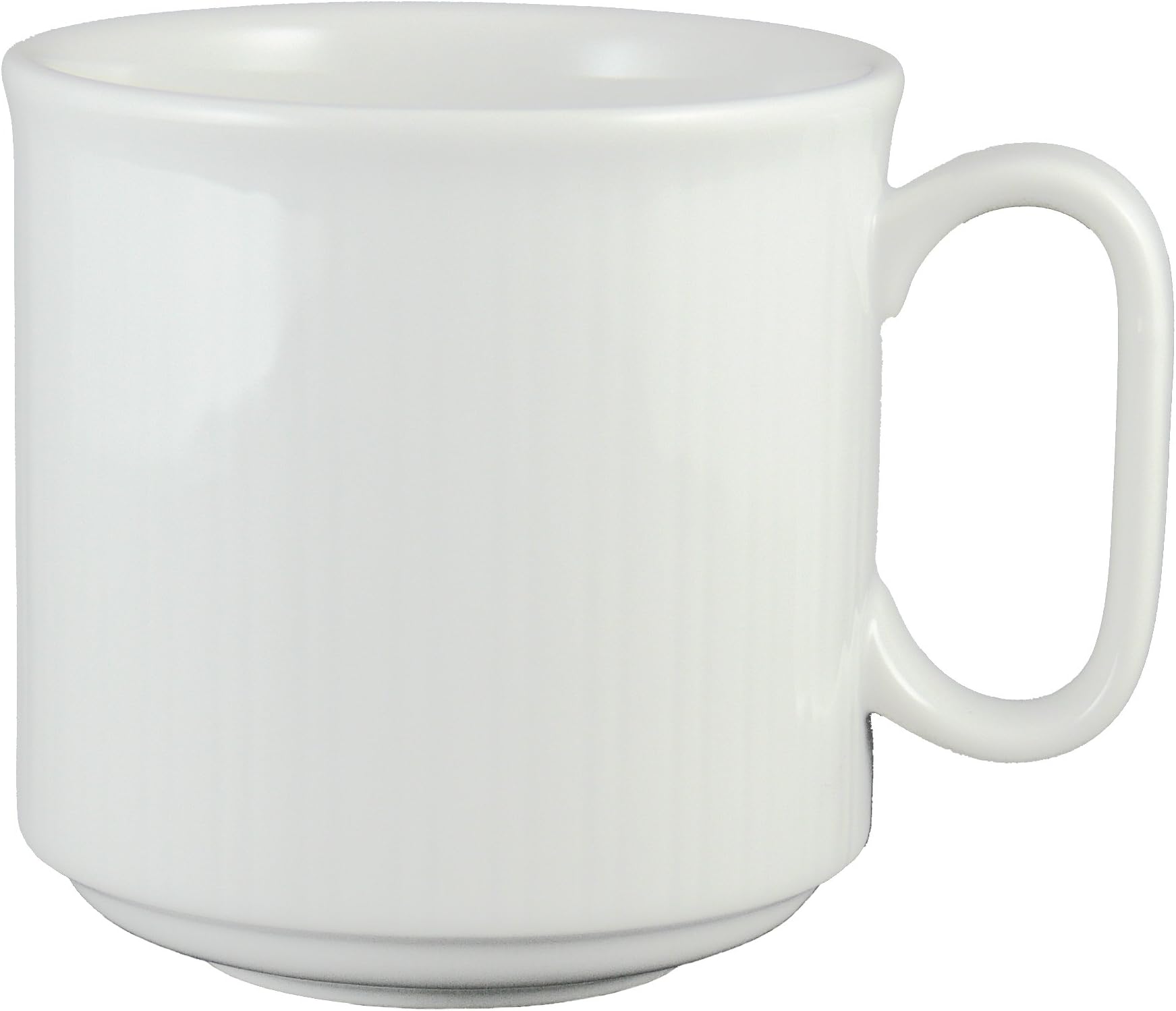 Vertex China CB-17 Crystal Bay Mug Stacking, 3-1/8", 9 oz, Bright White (Pack of 36)