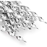 OFFO 15 Pack Bird Reflectors for Outside,Weather-Resistant Reflective Rods with Spiraling Light Flashes to Keep Pigeon and Woodpecker Away from Trees, Porch, Balcony, Silver