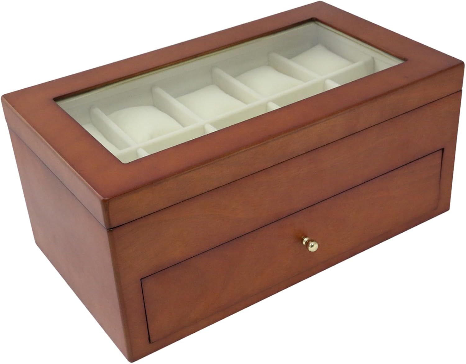 Amazon Com Bey Berk Bb640 20 Watch Wood Case With Glass Top Home
