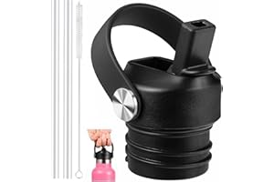 VGHNQ Straw Lid for Hydroflask, Lids with Straw for Hydro Flask 18 21 24 oz Standard Mouth, Replacement Sport Cap for HydroFlask Top Lid with Flexible Handle, Sport Water Bottle Cap Accessories