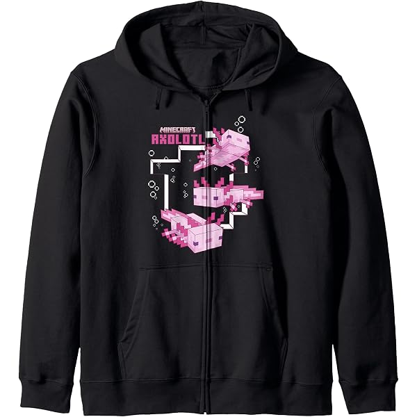Minecraft T-Shirt Rose Axolotl Pond - Vêtement Officiel Léger Et Confortable