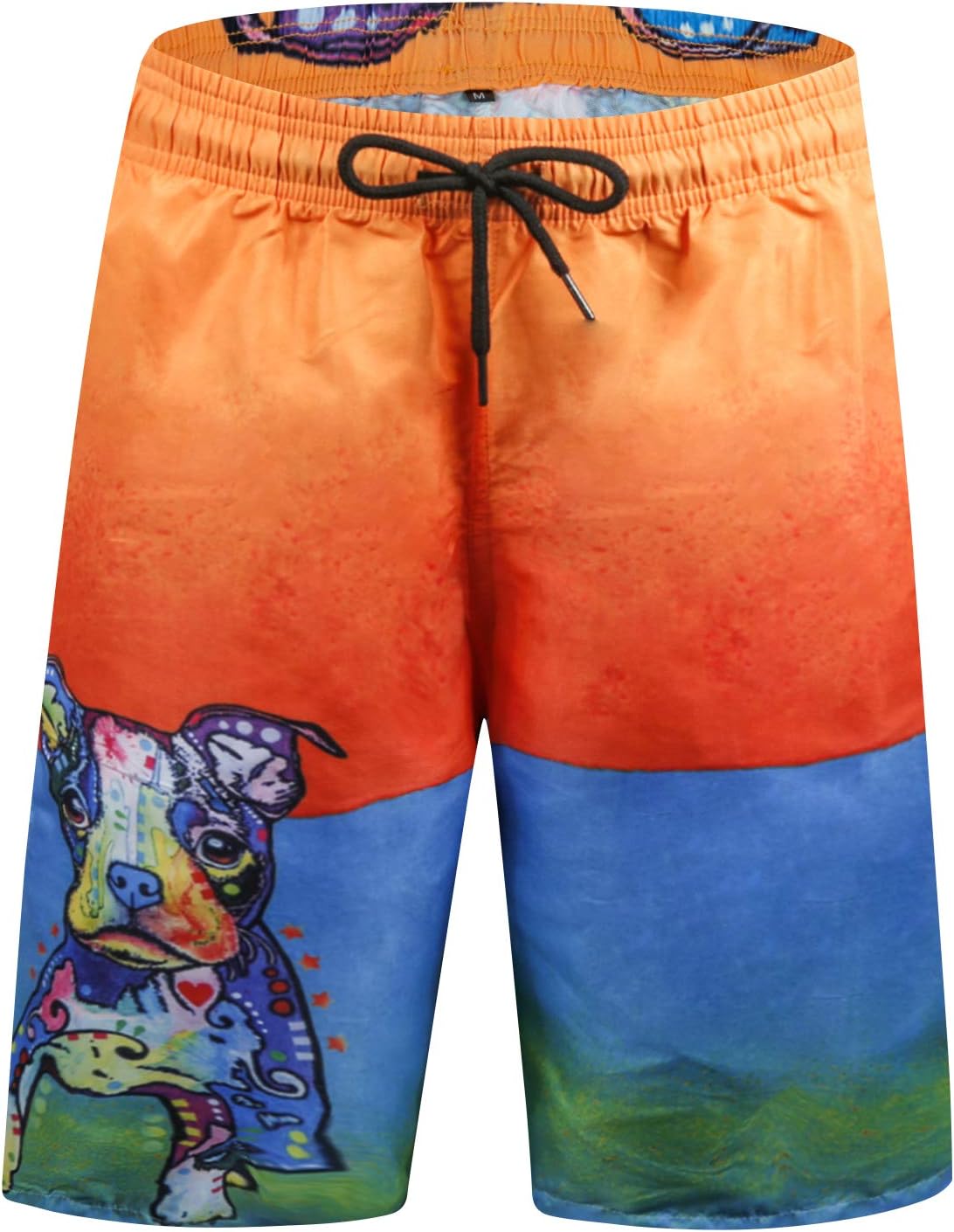 Mens Swim Shorts Swimming Trunks 3D Print Beach Shorts Boardshorts for Summer