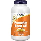 NOW Supplements, Pumpkin Seed Oil 1000 mg with Essential Fatty Acids and Phytosterols, Cold Pressed, 200 Softgels