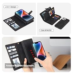 TwoHead for iPhone 14 Plus Wallet Case with Card