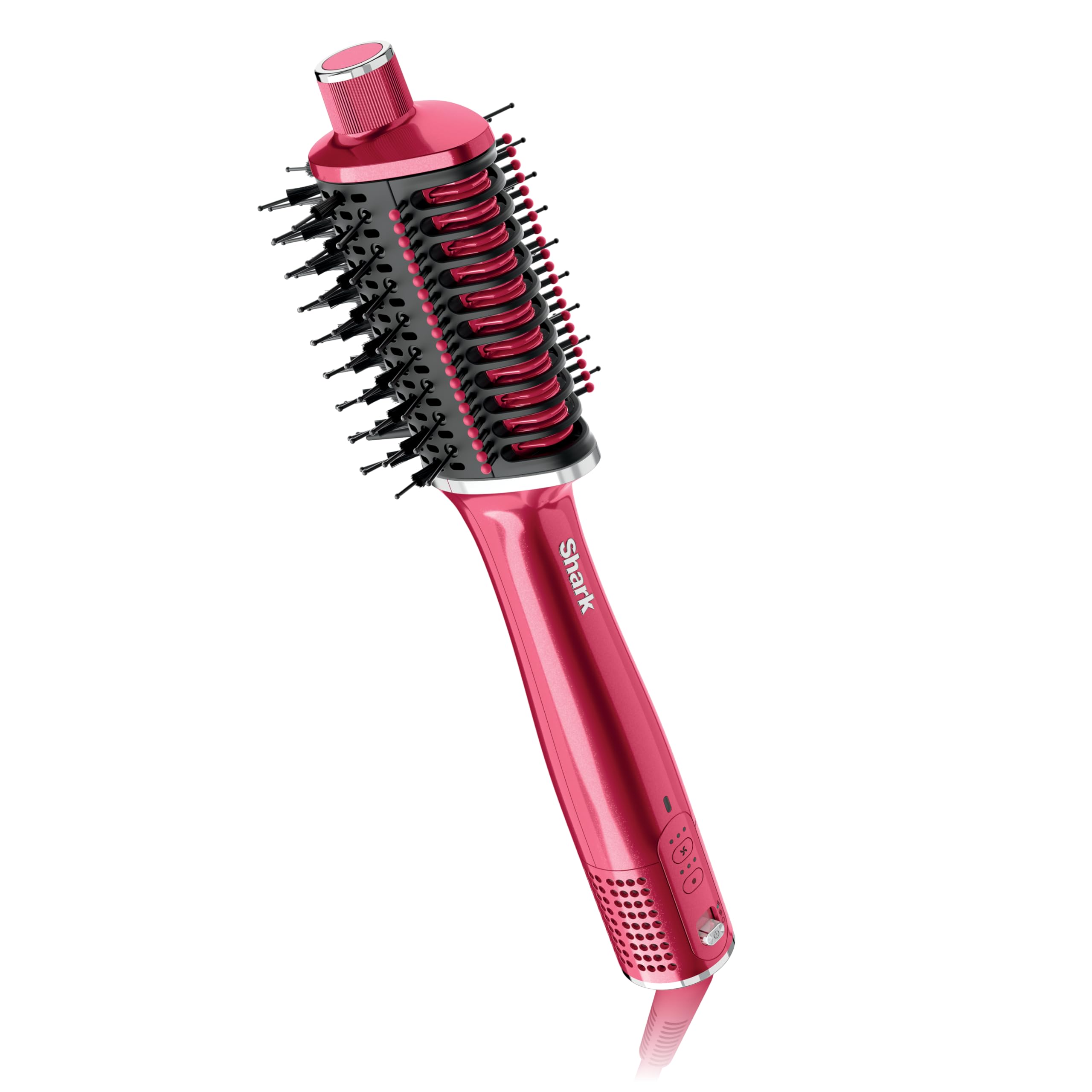 Photo 1 of Shark Glossi 2-in-1 Hot Tool and Air Glosser | Ultra-Fast, Ultra-Glossy Blowouts at-Home | Heat-Controlled Ceramic, Curly, Coily, and Color Friendly | Raspberry | HT302BP