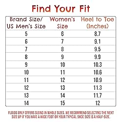 Flojos Men's Duke Flip-Flop, Black Weave, 14
