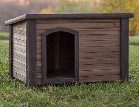 Amazon Com New Log Cabin Dog House Weather Resistant Wood Large