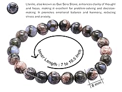 Que Sera Llanite Bracelet for Women Men's Gifts