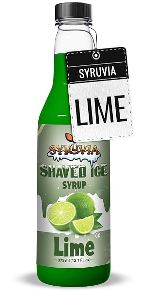 SYRUVIA SNOW CONE SYRUP 12.7OZ – LIME SYRUP...