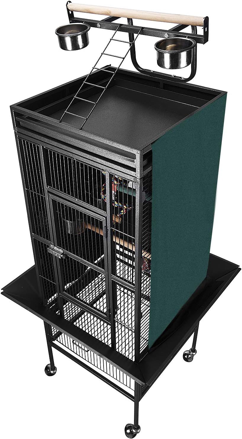 61, Green Colorday Good Night Bird Cage Cover for Large Bird Cage with