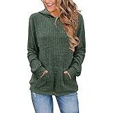Balivsa Sweaters for Women Long Sleeve Fashion Hoodies Fall Pullover Sweatshirts with Pocket Tunic Tops
