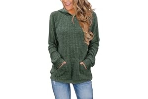 Bosmeer Womens Long Sleeve Shirts Kangaroo Pocket Fashion Hoodies Fall Pullover Sweatshirts