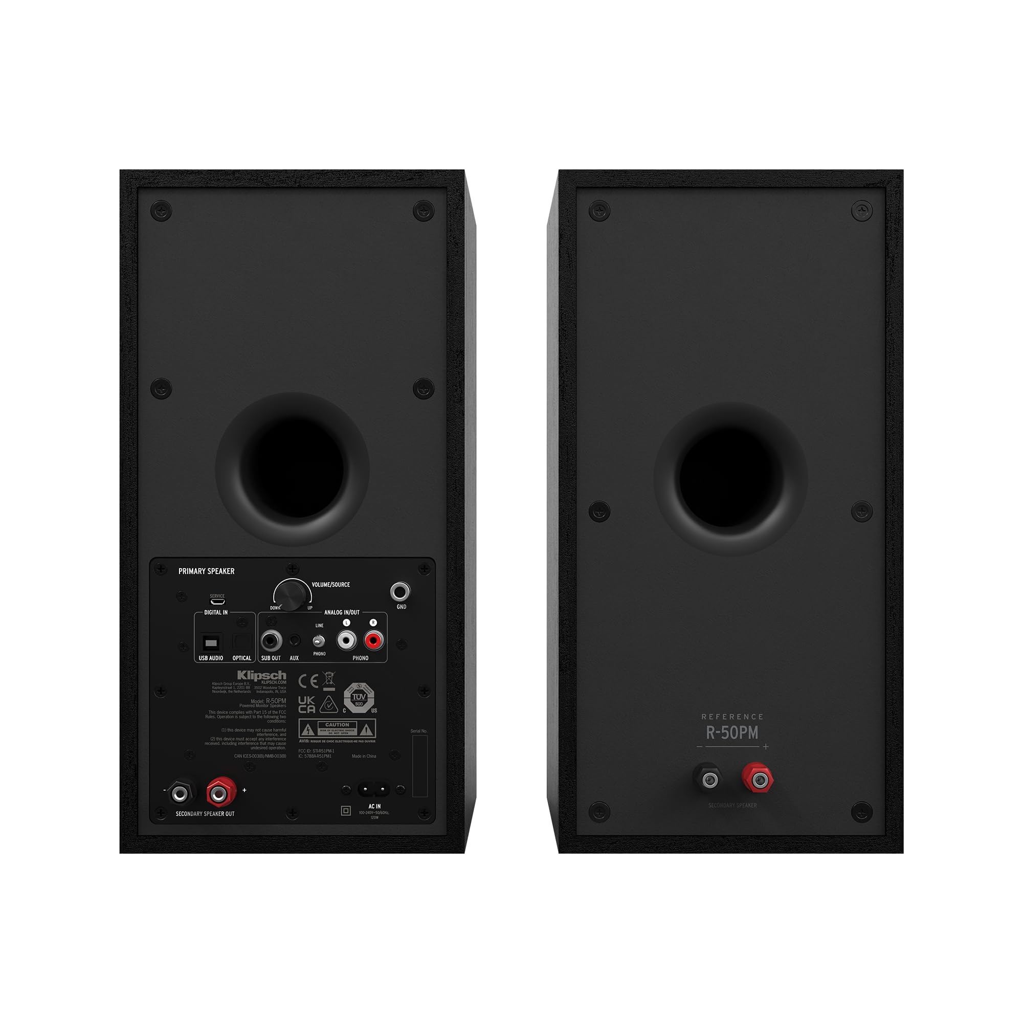 Klipsch R-50PM Powered Speakers with 5.25