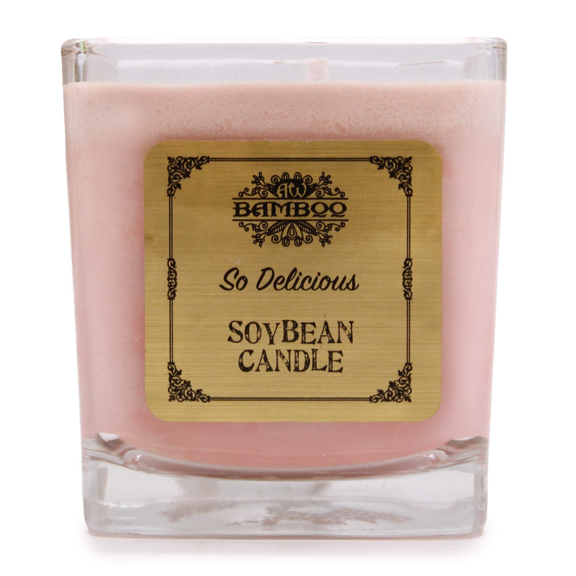 AW Soy Wax Candles, Orange, 7 x 7 x 7.5 cm