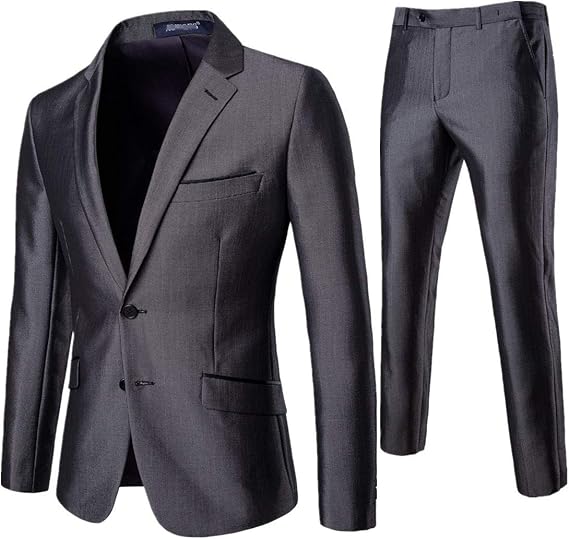 Amazon Vitryst メンズウェディングビジネススリムスーツカジュアル フォーマル ウェディングタキシード スーツ ビジネスウェア 通販